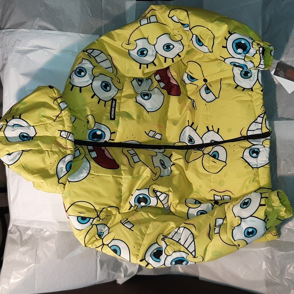 Nickelodeon Members Only SpongeBob Coat Brand NEW with Tags Men X-Large - Picture 12 of 15